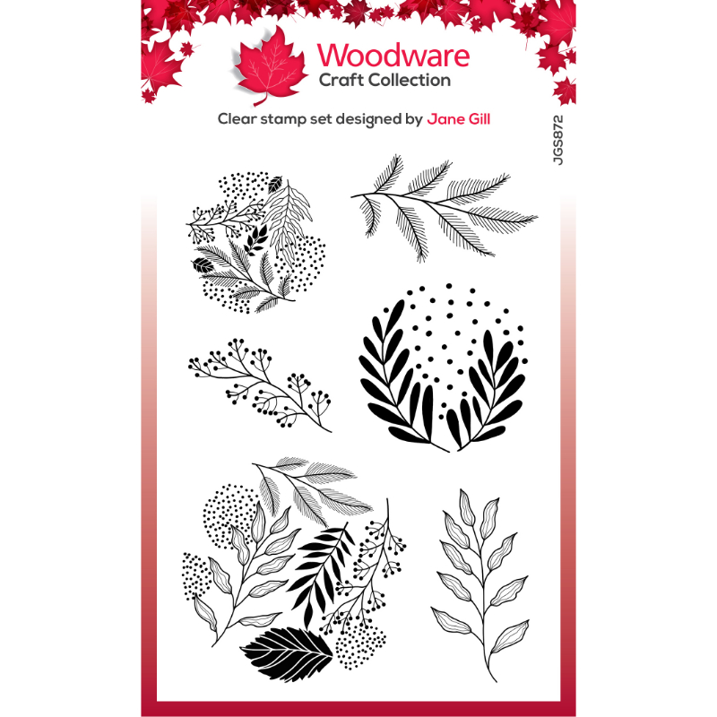 Woodware Paintable Baubles Leafy Fillers