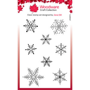Woodware Paintable Baubles Snowflakes