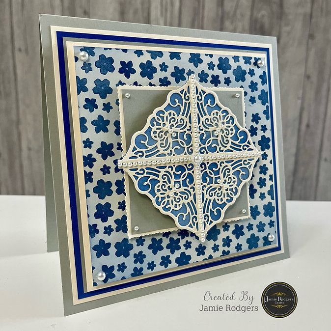 Jamie Rodgers Crafts Floral Burst Stencil 8" x 8" - Image 6