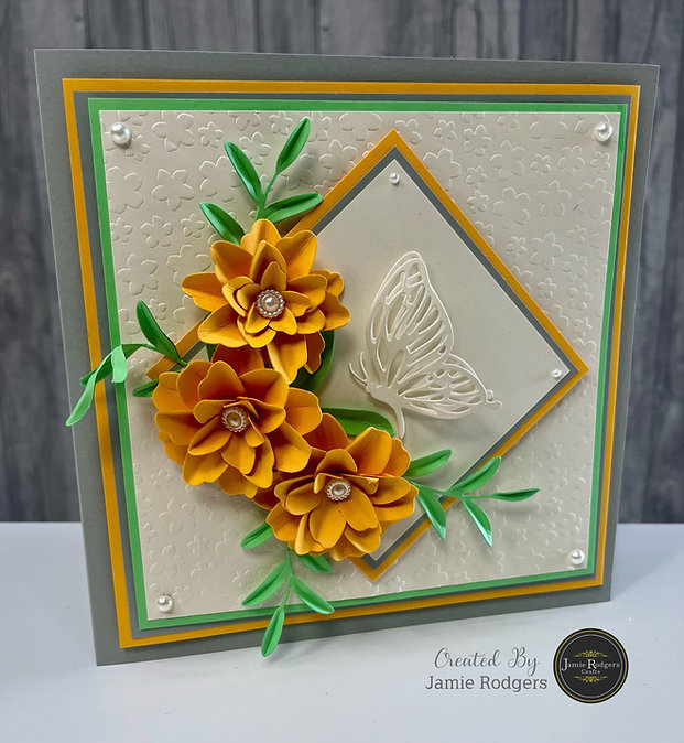 Jamie Rodgers Crafts Floral Burst Stencil 8" x 8" - Image 5