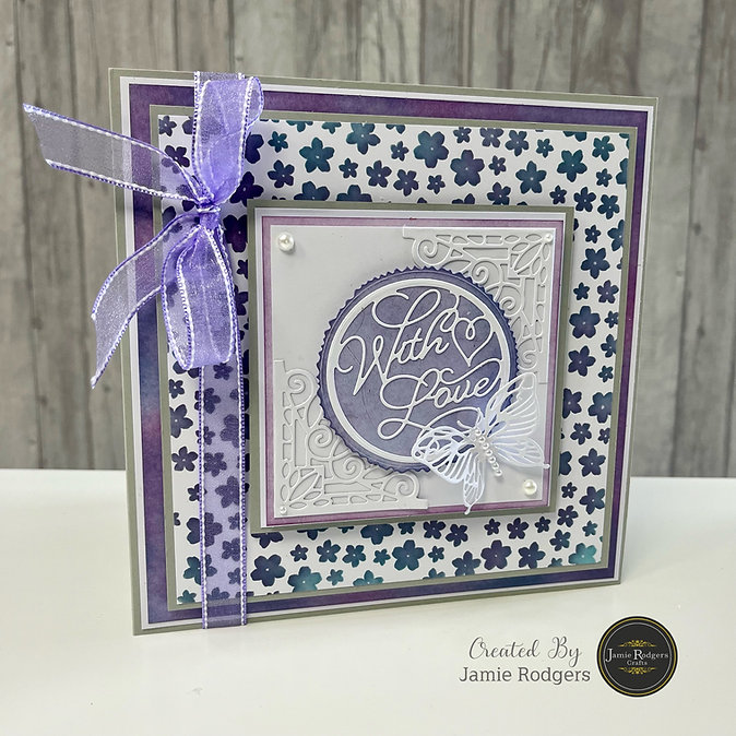 Jamie Rodgers Crafts Floral Burst Stencil 8" x 8" - Image 4