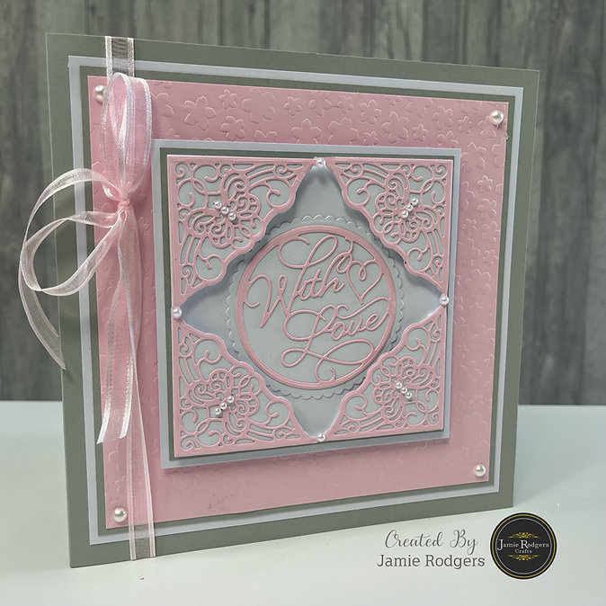 Jamie Rodgers Crafts Floral Burst Stencil 8" x 8" - Image 3