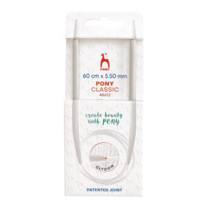 Knitting Pins: Circular: Fixed: Classic: 60cm x 5.5mm