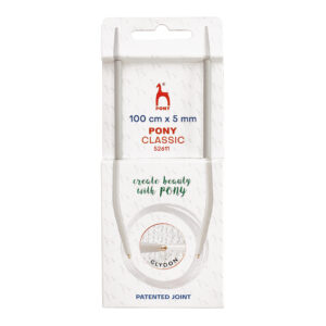 Knitting Pins: Circular: Fixed: Classic: 100cm x 5mm