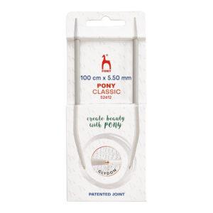 Knitting Pins: Circular: Fixed: Classic: 100cm x 5.5mm