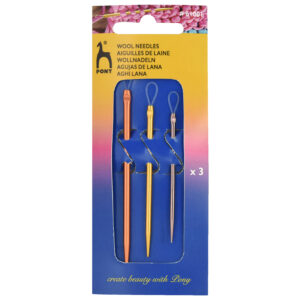 Hand Sewing Needles: Wool: Assorted Colours: 2.25 - 3.25mm