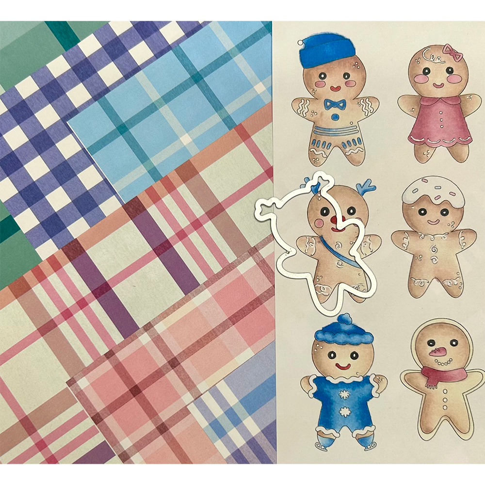 Exclusive Printable Pastel Gingerbread Pattern