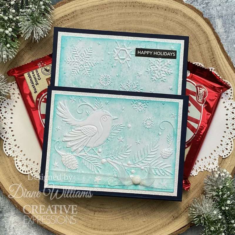 Robin & Snowflakes 3D Embossing Folder - Image 4