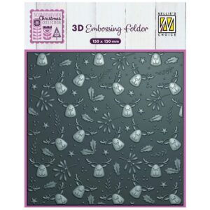 Nellie Snellen 3D Embossing Folder - Moose