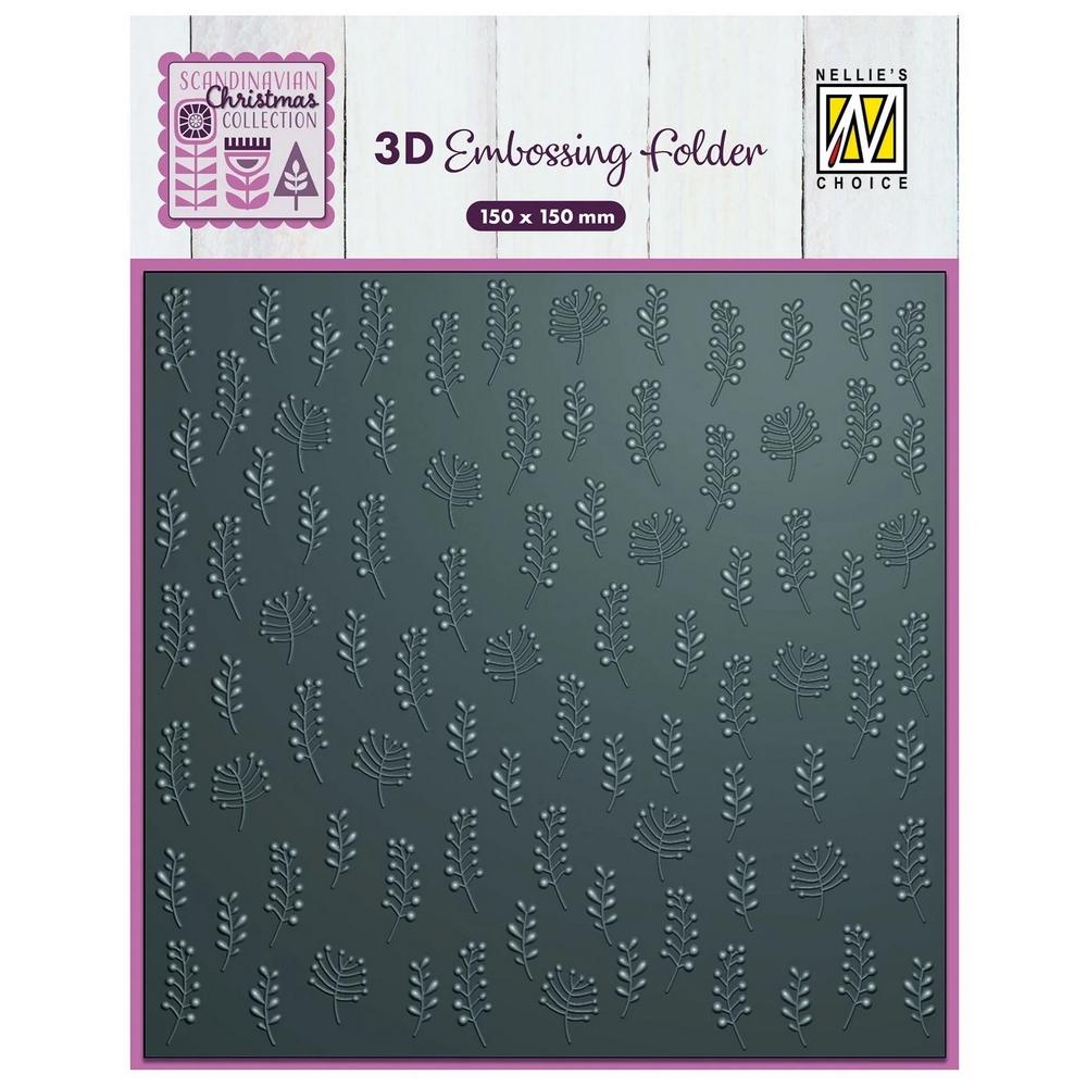 Nellie Snellen 3D Embossing Folder - Leaves