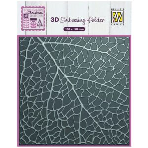 Nellie Snellen 3D Embossing Folder - Leaf Grain