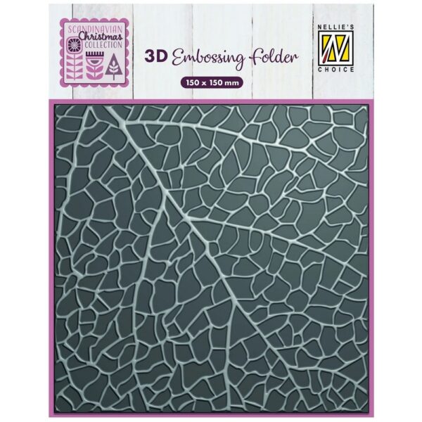 Nellie Snellen 3D Embossing Folder - Leaf Grain - Art of Craft