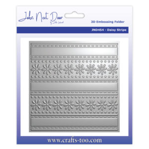 John Next Door 3D Embossing Folder Daisy Stripe