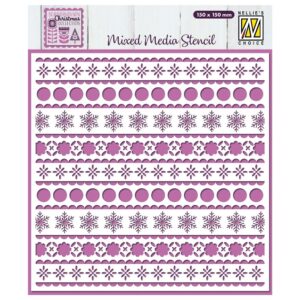 Nellie Snellen Mixed Media Stencil Scandinavian Christmas