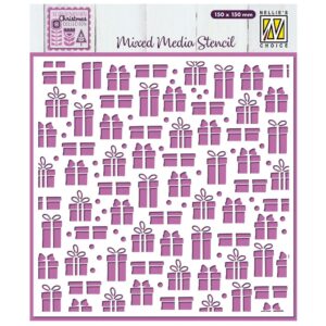 Nellie Snellen Mixed Media Stencil Presents