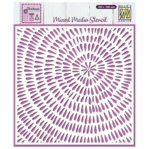 Nellie Snellen Mixed Media Stencil Sliced Wood