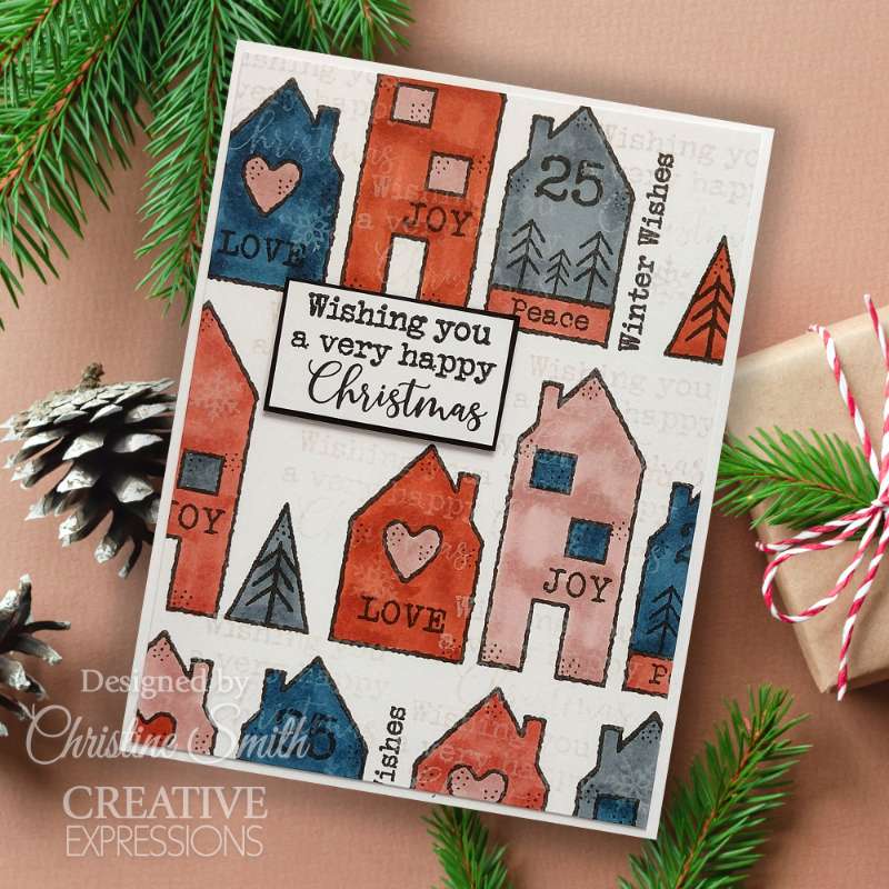 Christmas Celebrations 8 in x 2.6 in Stamp Set - Image 14