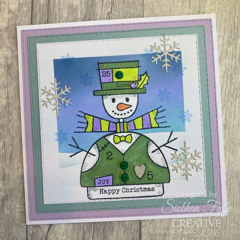 Snowman 4 in x 6 in Stamp Set - Image 7