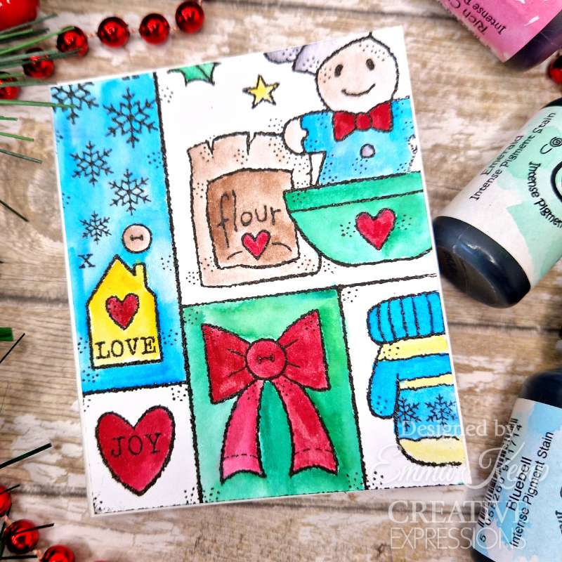 Winter Sampler 4 in x 6 in Stamp Set - Image 13