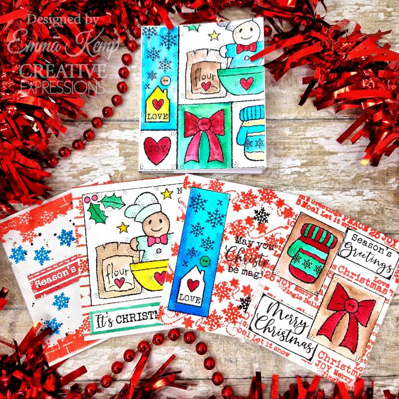 Winter Sampler 4 in x 6 in Stamp Set - Image 7