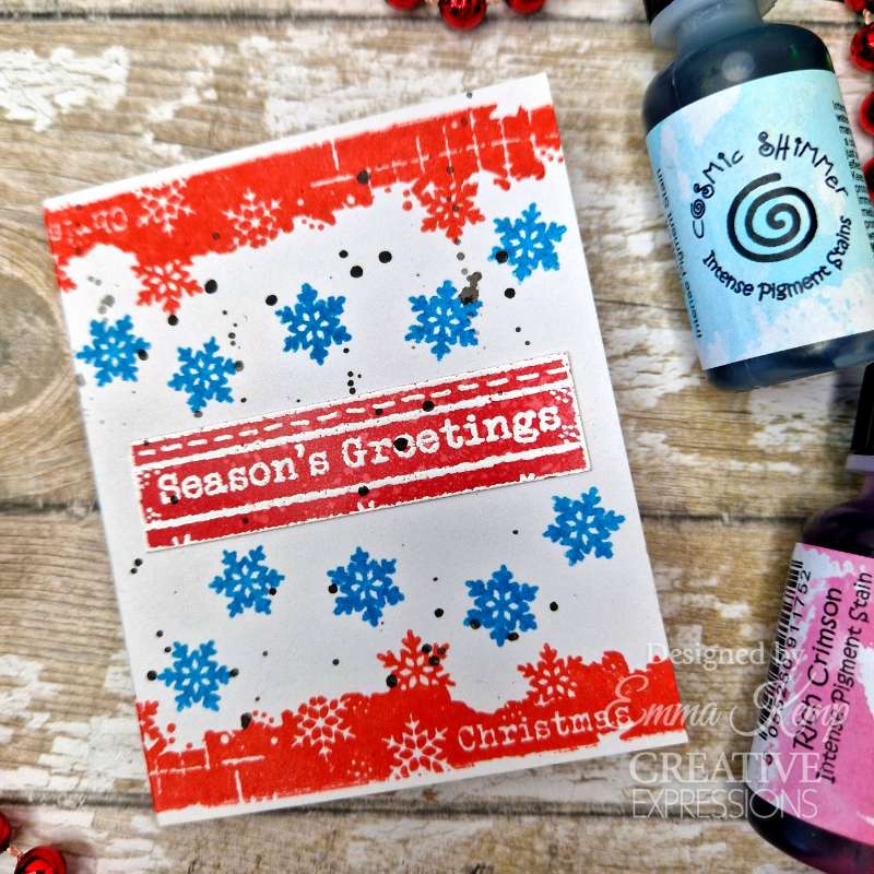 Christmas Celebrations 8 in x 2.6 in Stamp Set - Image 6