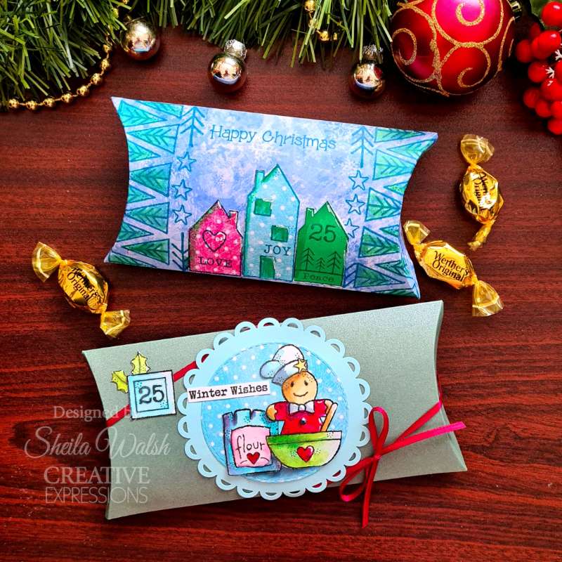 Winter Sampler 4 in x 6 in Stamp Set - Image 4