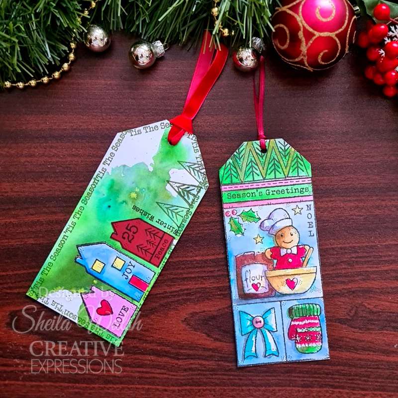 Christmas Patches 4 in x 6 in Stamp Set - Image 4