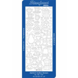 Starform Outline Sticker Coffee Time