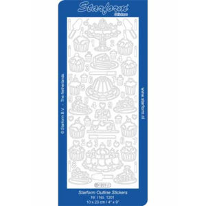 Starform Outline Sticker Cakes