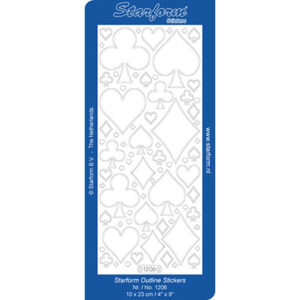 Starform Outline Sticker Playing Card Shapes