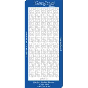 Starform Outline Sticker Corners Playing Card Shapes