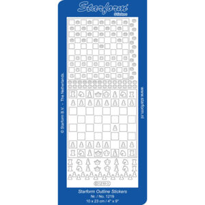 Starform Outline Sticker Checkers and Chess