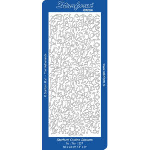 Starform Outline Sticker Alphabet