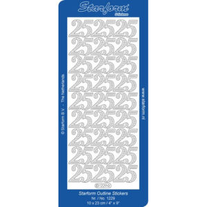 Starform Outline Sticker Number 25