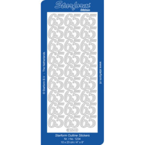 Starform Outline Sticker Number 65