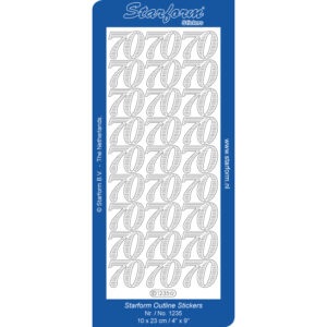 Starform Outline Sticker Number 70