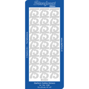 Starform Outline Sticker Number 75