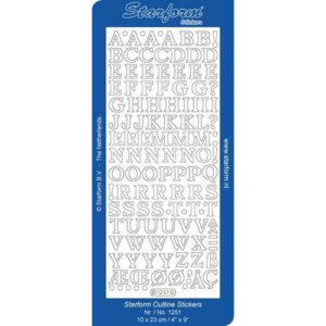 Starform Outline Sticker Upper Case Alphabet