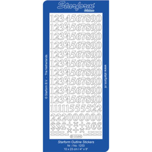 Starform Outline Sticker Numbers