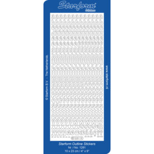 Starform Outline Sticker Lower Case Alphabet