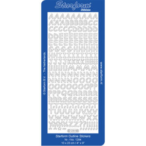 Starform Outline Sticker Upper Case