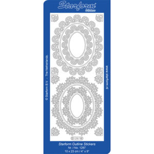 Starform Outline Sticker Lace Oval Frames