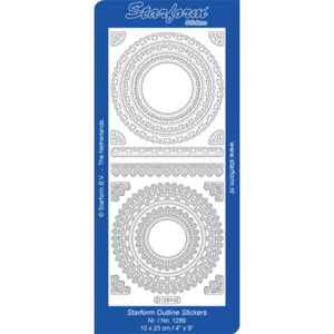 Starform Outline Sticker Lace Circle Frames