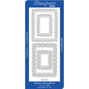Starform Outline Sticker Lace Rectangle Frames