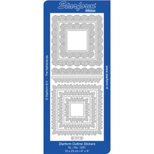 Starform Outline Sticker Lace Square Frames