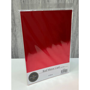 Jamie Rodgers Crafts - A4 Mirror Card Pack of 10 Red