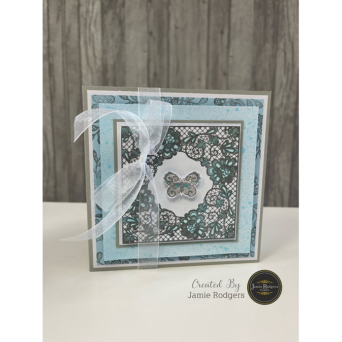 Jamie Rodgers Crafts - Foiled Inkables A4 Sheets Silver Marble