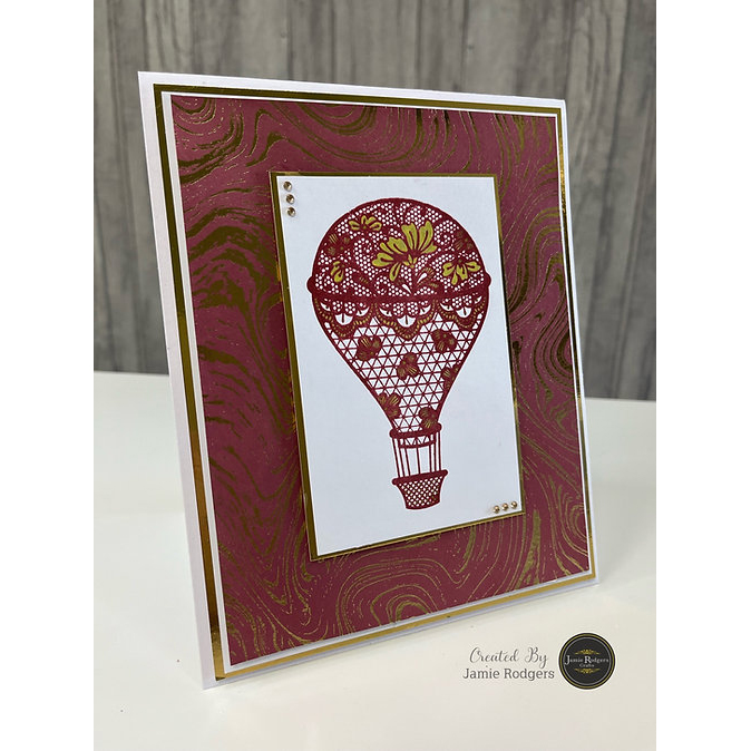 Jamie Rodgers Crafts - Foiled Inkables A4 Sheets Gold Marble