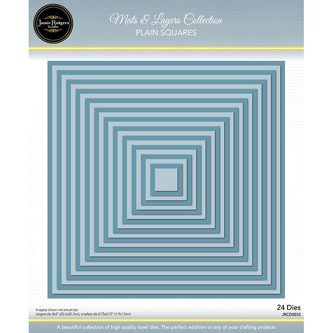 Jamie Rodgers Crafts Plain Squares Die Set