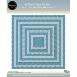 Jamie Rodgers Crafts Scallop Edge & Pierced Squares Dies